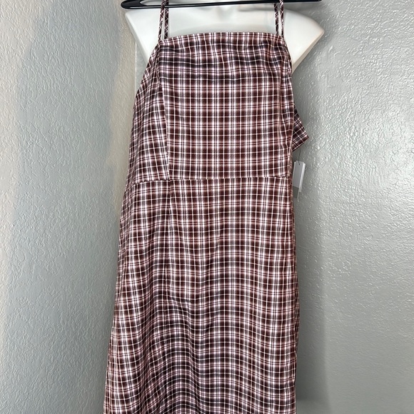 Nordstrom B. P. Women Dress inGingham Pink and Brown Checkered Pattern in SZ4X - Picture 1 of 5